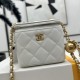 CHANEL Matelasse Small Vanity Case With Chain Shoulder Bag AP1447