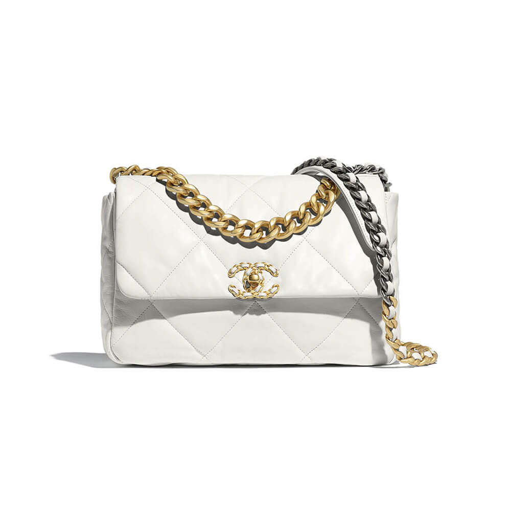 CHANEL 19 Flap Bag Clain Handbag AS1160