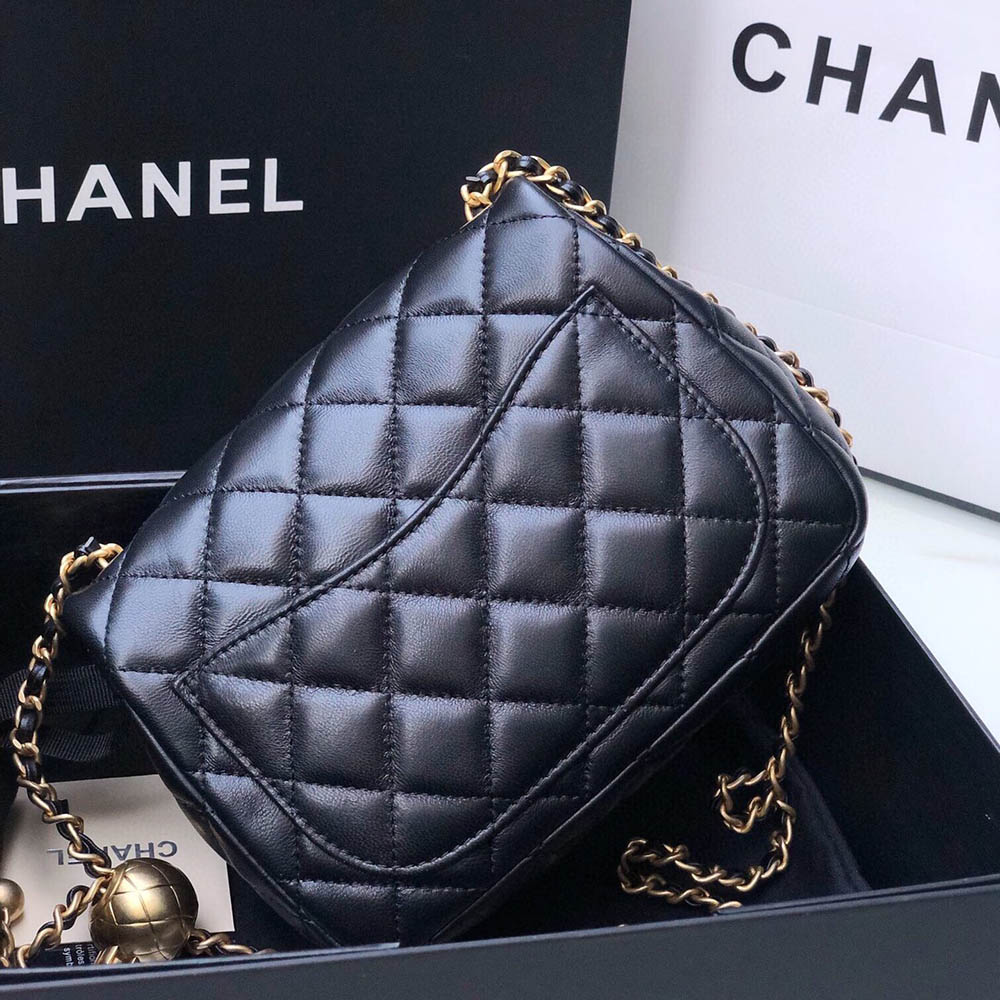 Chanel Mini Square Classic Flap Handbag AS1786