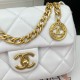 CHANEL Small Flap Bag Gold Coin Chain Shoulder Bag AS4012