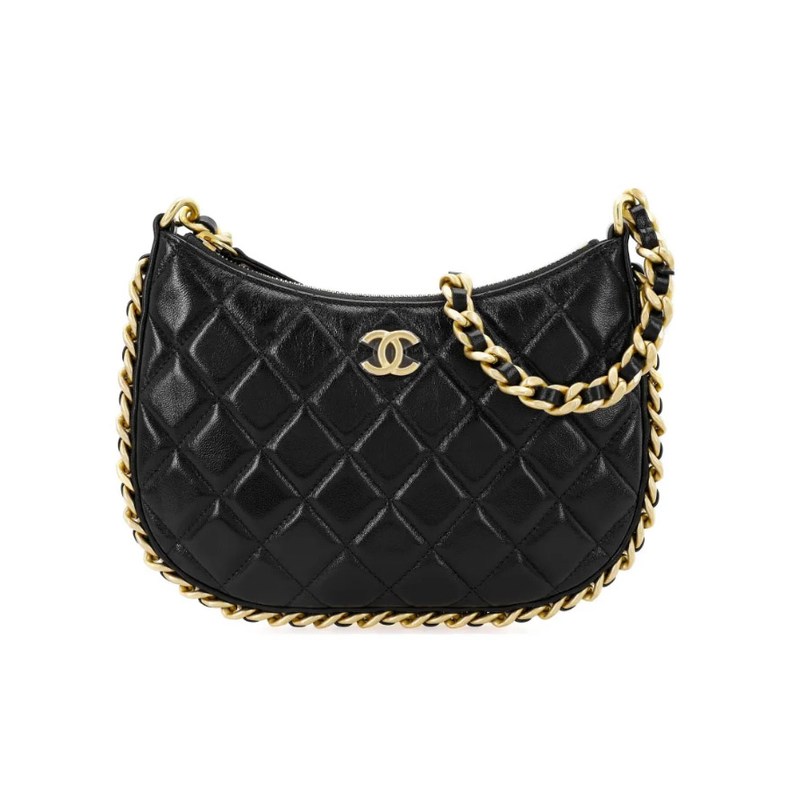 Chanel Hobo Handbag Small Chain Shoulder Bag AS4378