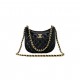 Chanel Hobo Handbag Black Bag AS4666