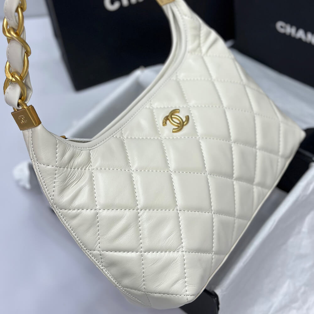 CHANEL HOBO BAG Chain Elegant Style Handbags AS4912