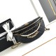 Chanel 24A Waist Bag Imiation Pearls Chain Snowwhite AS4991