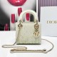 Mini Lady Dior Bag Embroidery Chips Pearly M0505