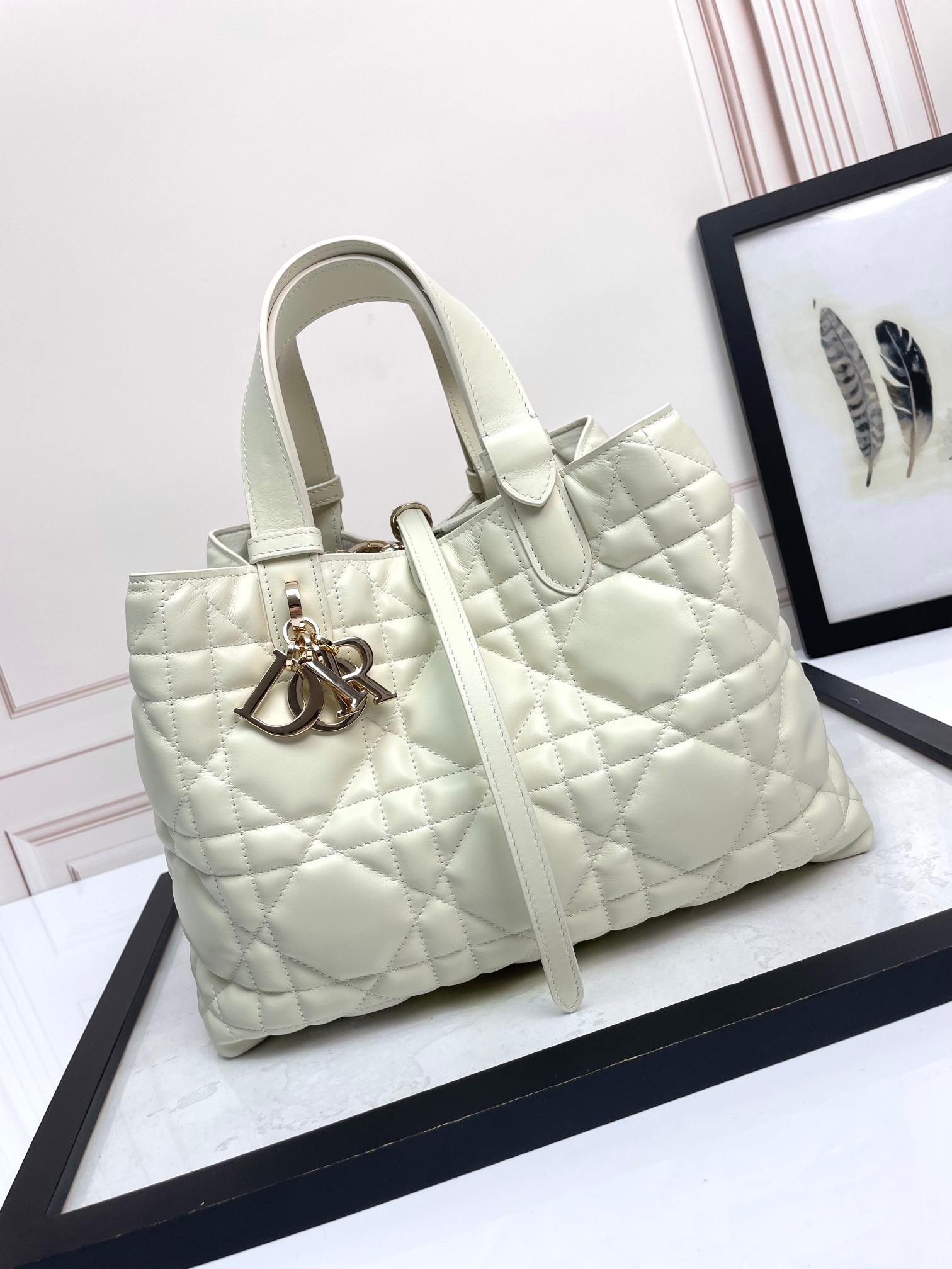 Dior Toujours Bag Medium Milk White M2821