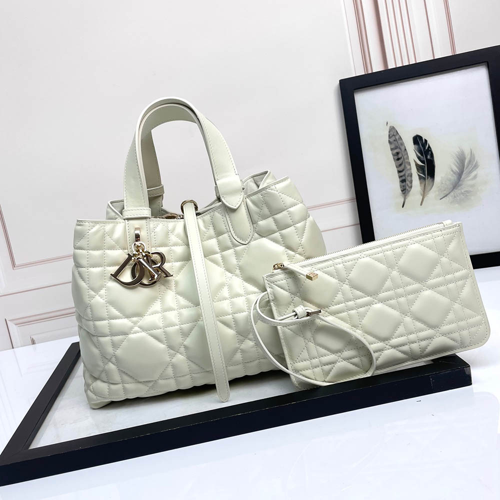 Dior Toujours Bag Medium Milk White M2821