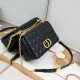 Large Dior Caro Bag Calfskin Golden Buckle M9243