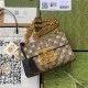 Gucci Padlock Small GG Bees Shoulder Bag 409487