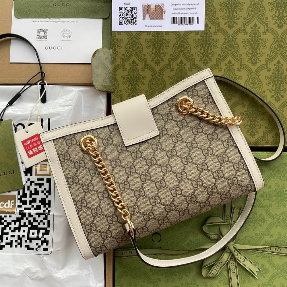 Gucci Padlock Small GG Shoulder Bag Supreme canvas 498156