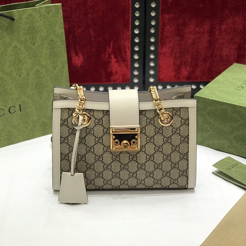 Gucci Padlock Small GG Shoulder Bag Supreme canvas 498156