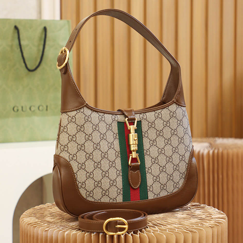 Gucci Jackie 1961 Small Shoulder Bag Canvas 636706