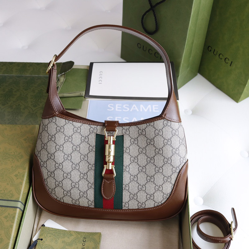 Gucci Jackie 1961 Small Shoulder Bag Canvas 636706