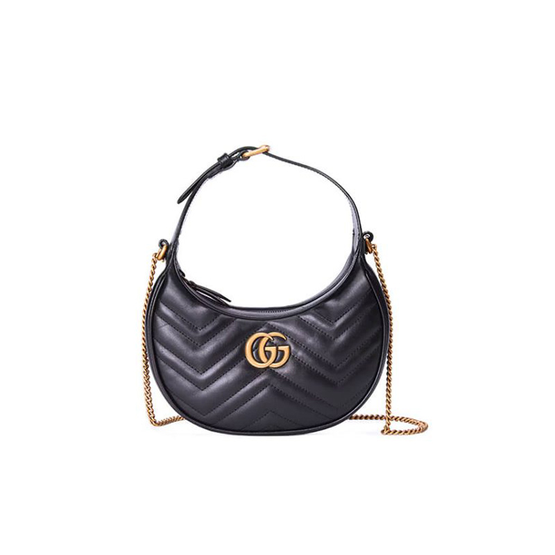 Gucci GG Marmont Half Moon Shaped Mini Bag 699514