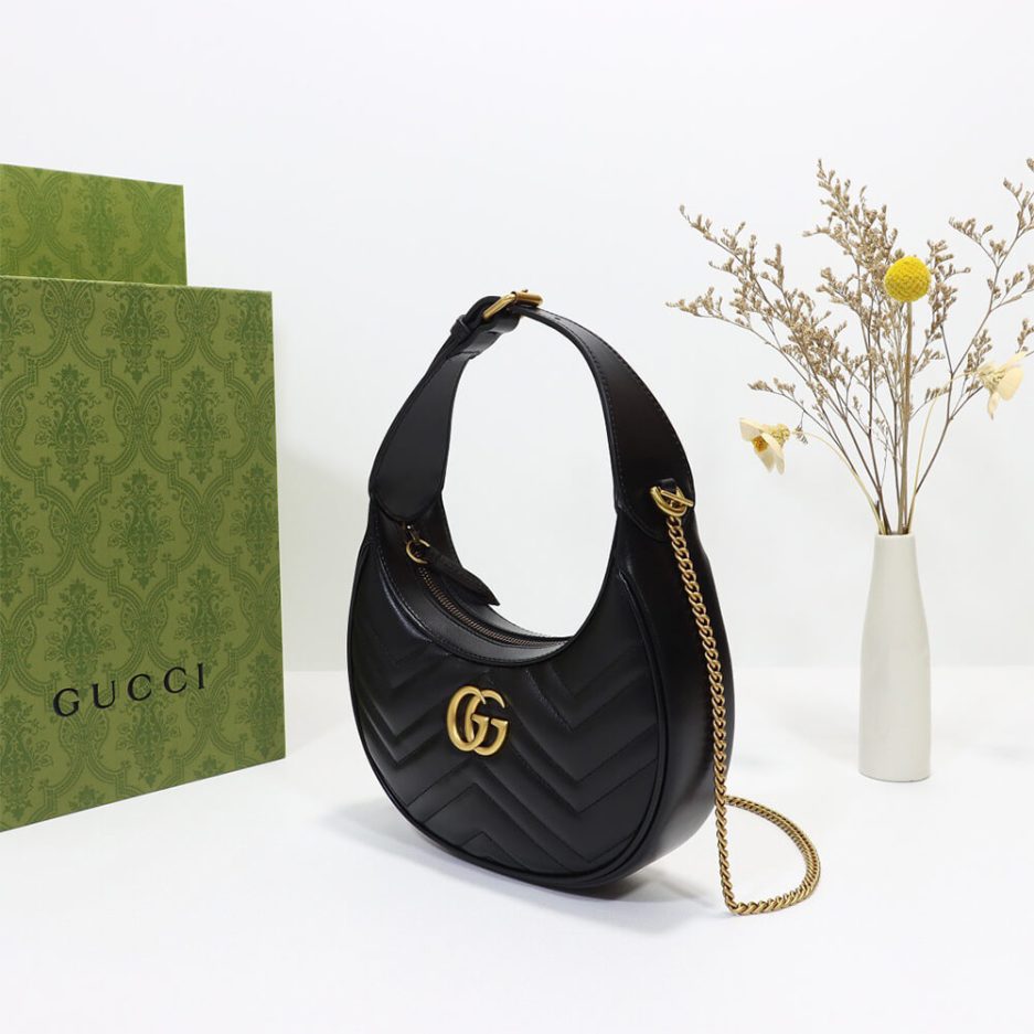 Gucci GG Marmont Half Moon Shaped Mini Bag 699514