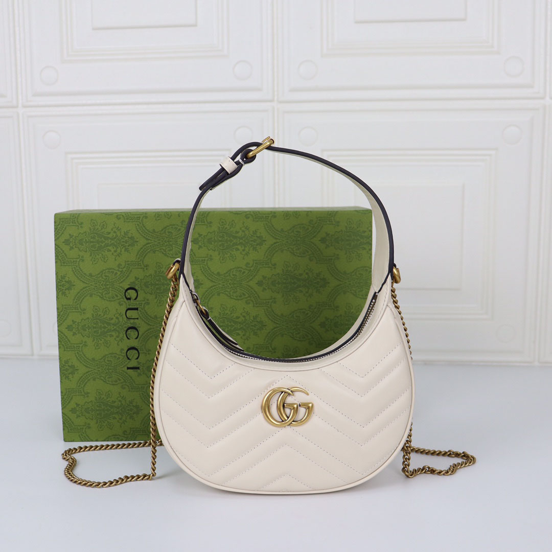 Gucci GG Marmont Half Moon Shaped Mini Bag 699514