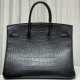 Hermès Crocodile Birkin 35 Black Bag Hermes Women Handbag