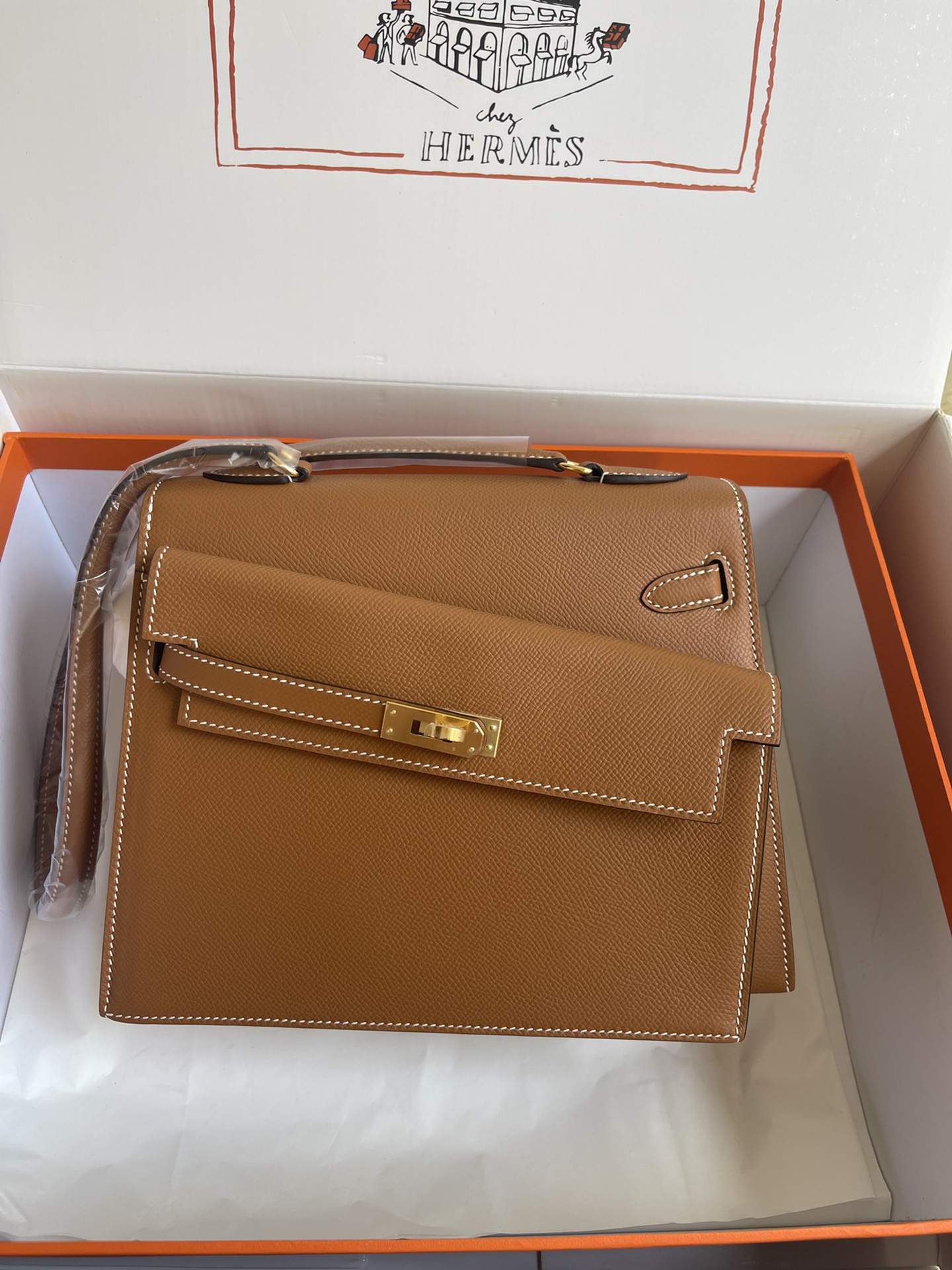 Hermès Kelly 20 Disorder Epsom Handbag Hermes 