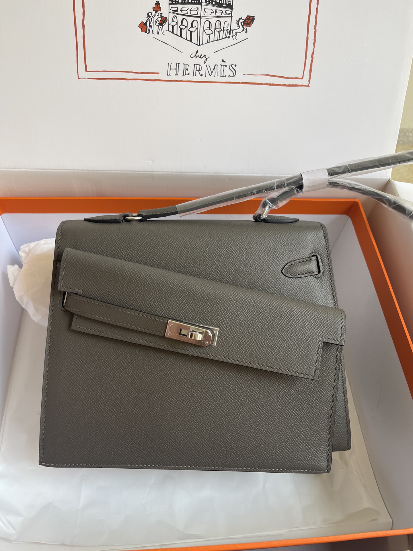 Hermès Kelly 20 Disorder Epsom Handbag Hermes 