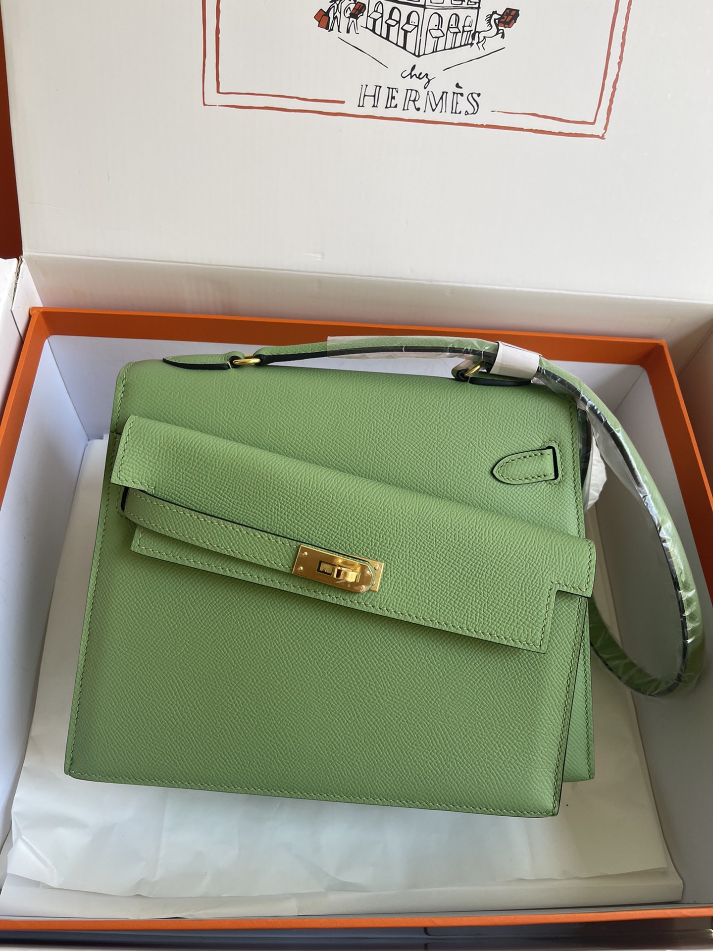 Hermès Kelly 20 Disorder Epsom Handbag Hermes 