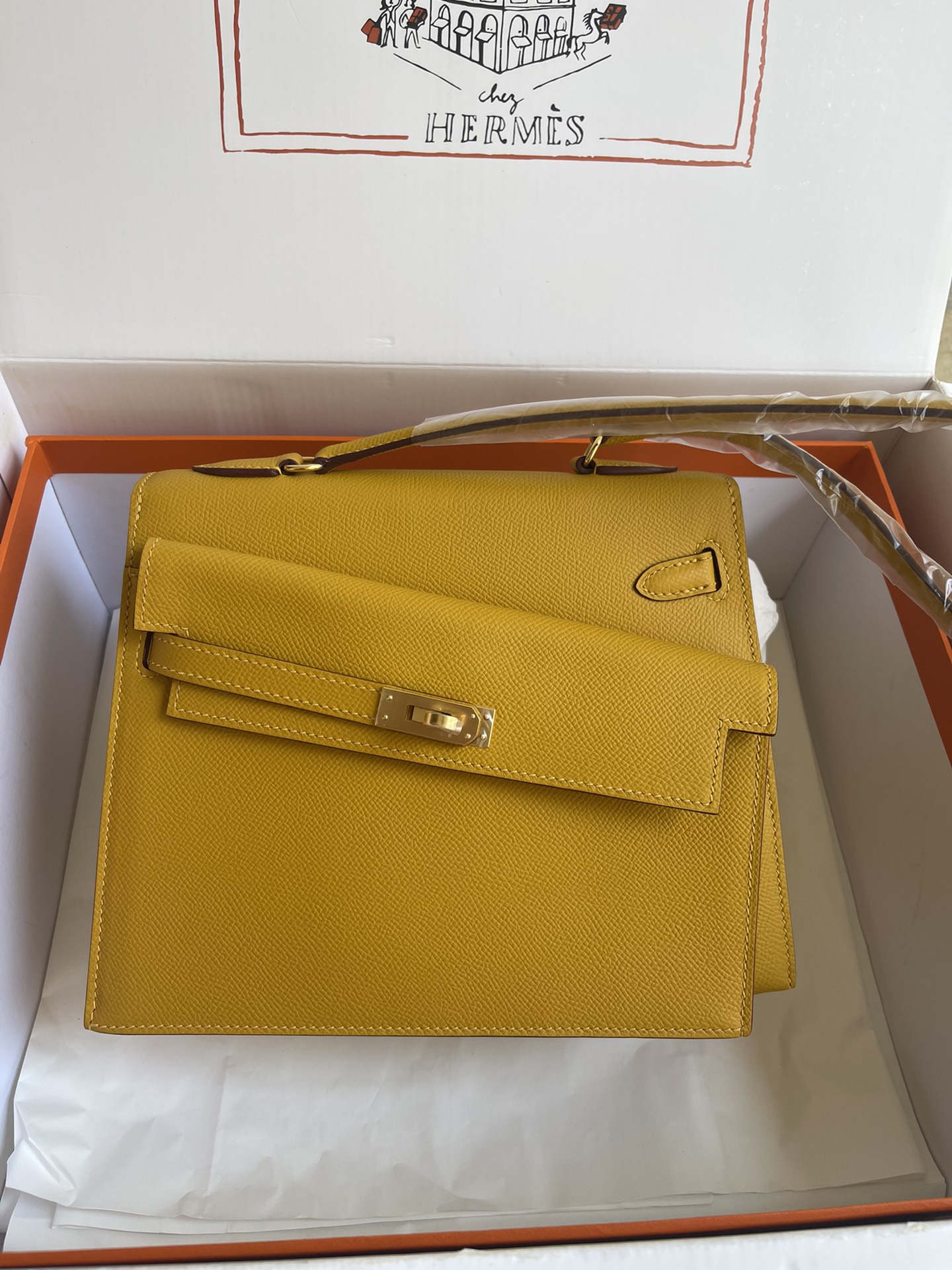 Hermès Kelly 20 Disorder Epsom Handbag Hermes 