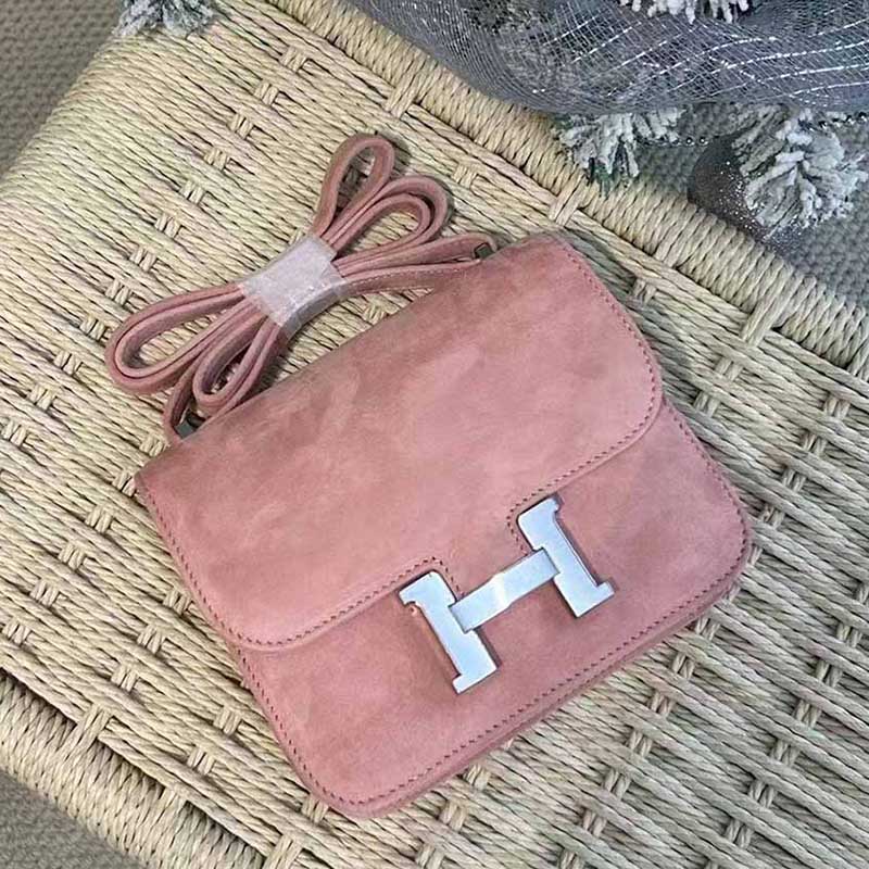 Hermès Constance Mini 19 Suede Crossbody Bag Hermes