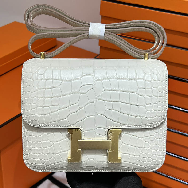 Hermès Constance 19 Bag Crocodile Women Handbag