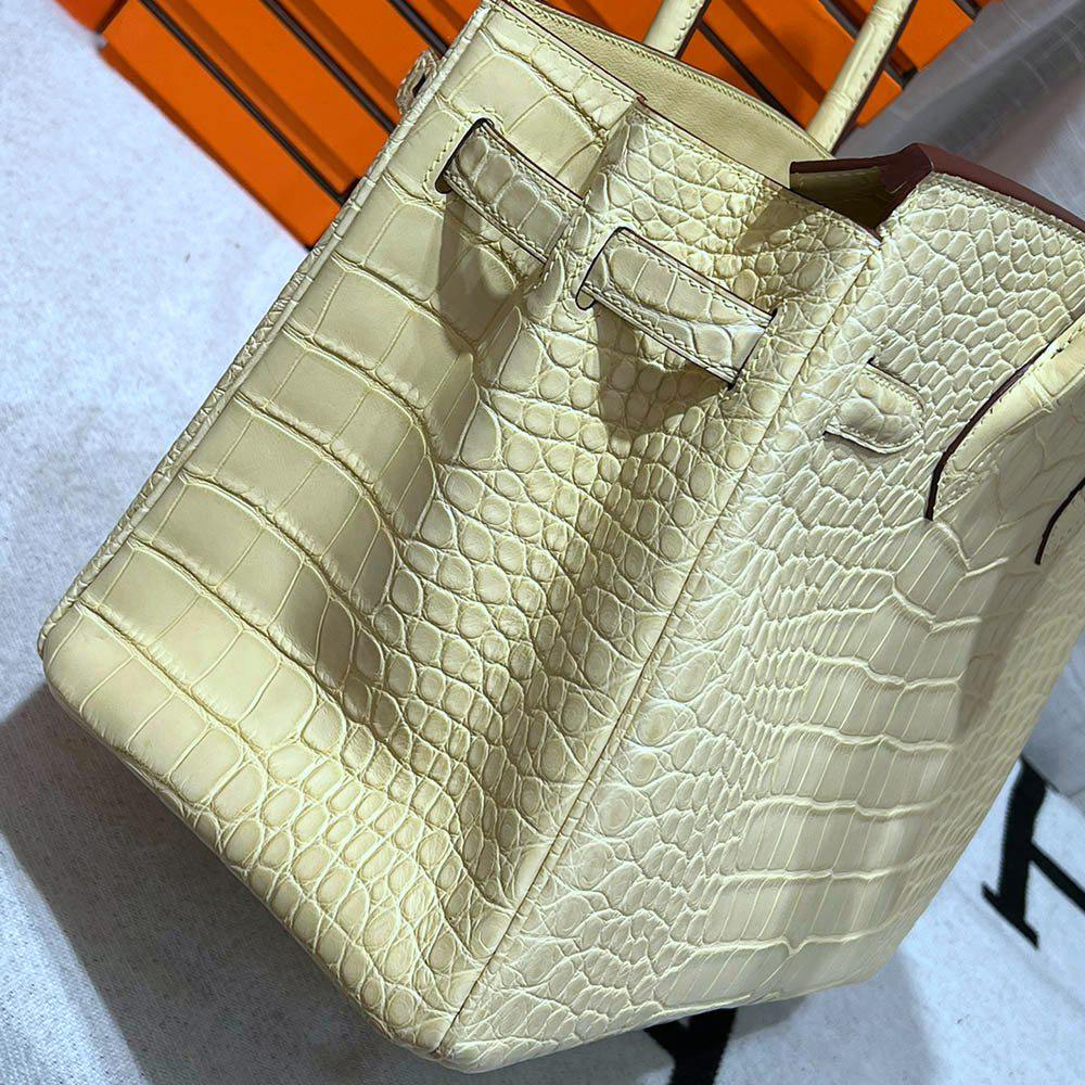 Hermès Crocodile Birkin 30 HCP Bag Vanilla Hermes 