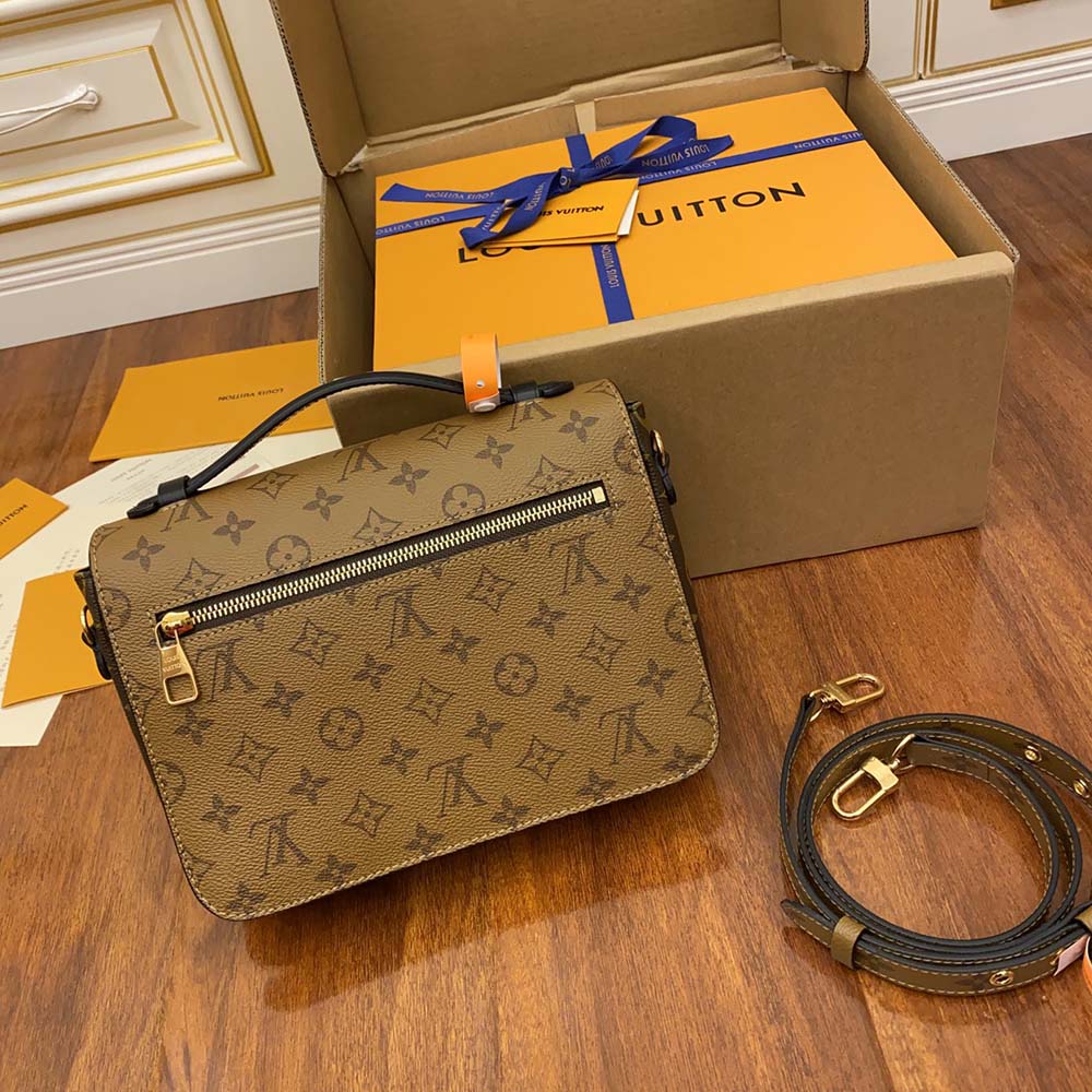 Louis Vuitton Pochette Métis Monogram Reverse Handbag M44876