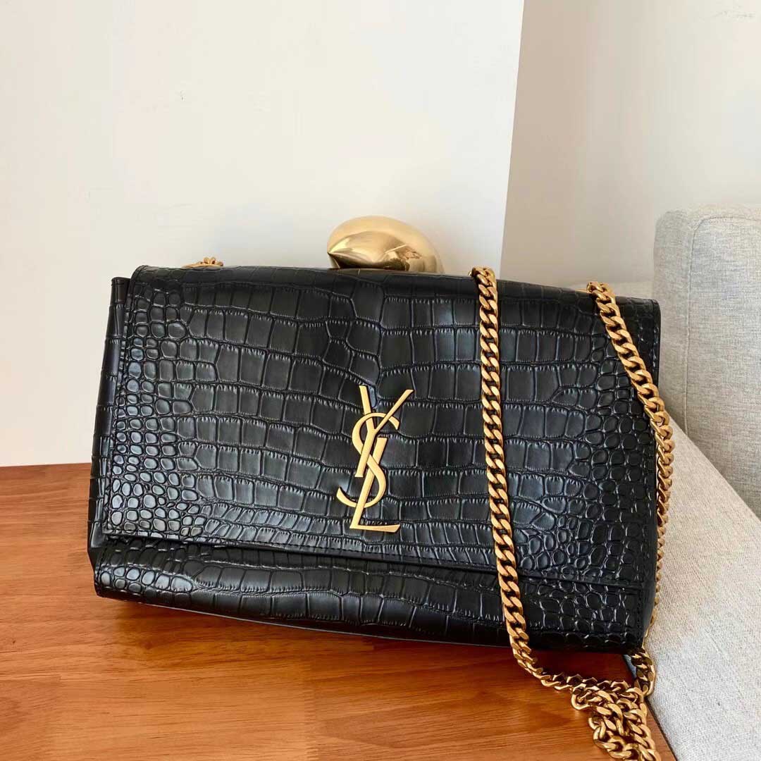 YSL Kate Reversible Suede/Leather Chain Bag 553804