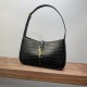 Saint Laurent YSL LE5A7 Crocodile Embossed Hobo Bag 657228