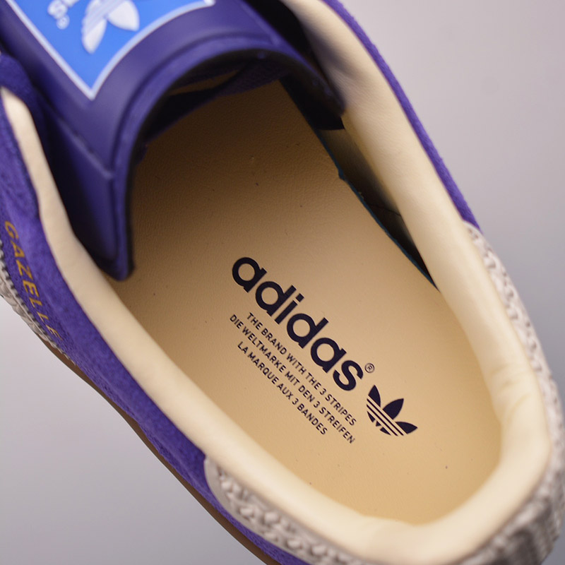 Adidas Originals Gazelle Indoor Sneaker Clover Casual Anti Slip Low Shoes Purple IF1806CF