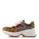 GUCCI Monogram Multicolor Demetra Womens Rhyton Sneakers 