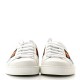 GUCCI Calfskin Web Men Shoe Gucci Band Ace Sneakers 38 White