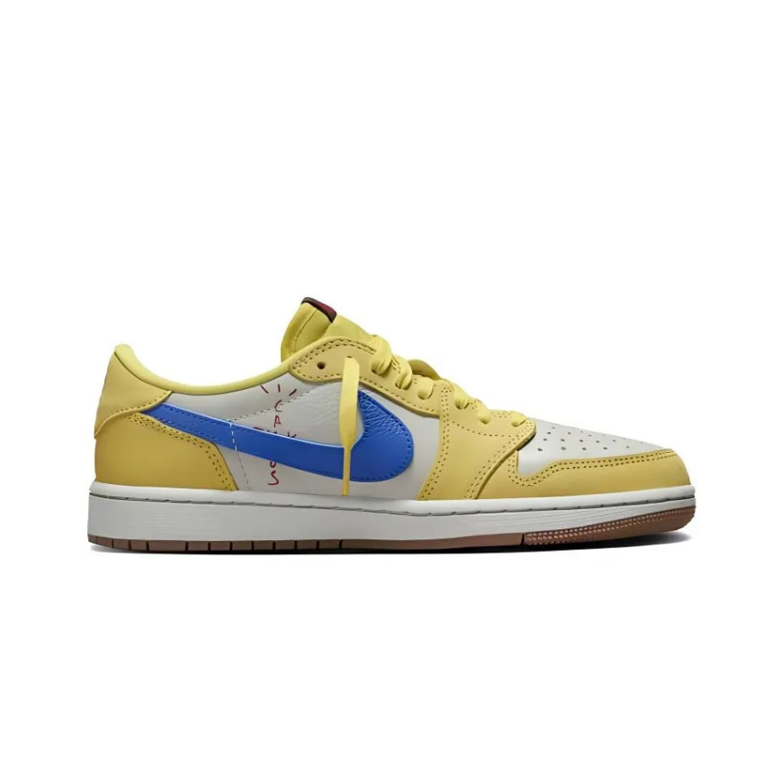 Travis Scott x Air Jordan 1 Low OG Canary Sneaker Yellow DZ4137