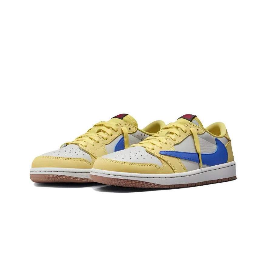 Travis Scott x Air Jordan 1 Low OG Canary Sneaker Yellow DZ4137