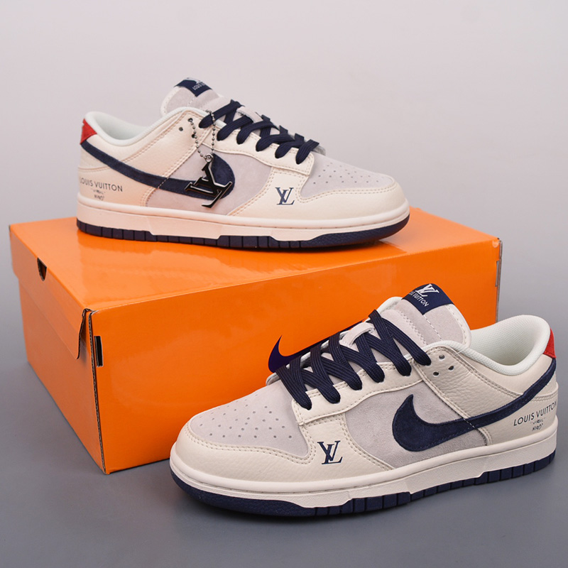 Nike SB Dunk Low LV Sneaker LOUIS VUITTON Women Men Shoes FC1688