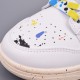 Nike SB Dunk Low Sneakers White Speckle Ink Genuine Leather Couple Shoes FC2025 305