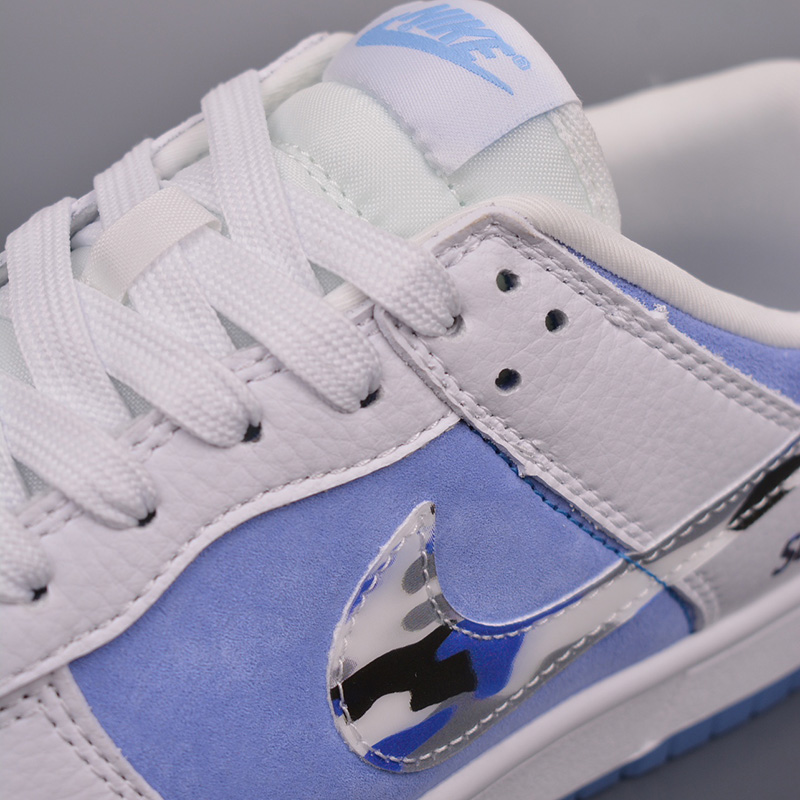 Supreme x Nike SB Dunk Low White Royal Blue Sneaker JH8039-936